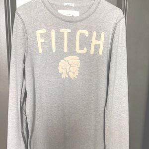 Abercrombie & Fitch Long Sleeve Grey Shirt